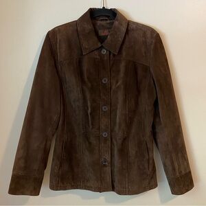 Danier Brown Suede Leather Jacket